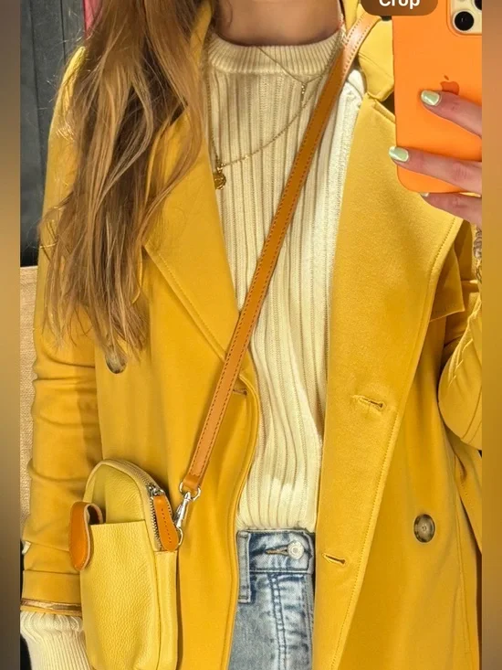 Yellow Frank & Oak Ribbed Pullover Sweater - Picture 5 of 5